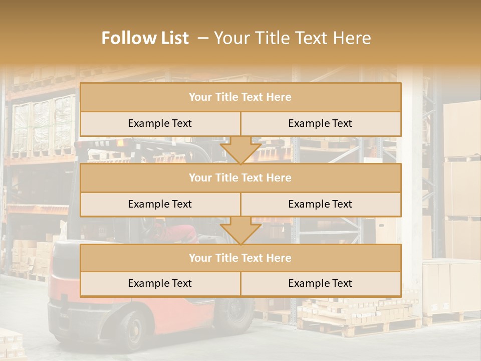 Rack Arrangement Worker Store PowerPoint Template
