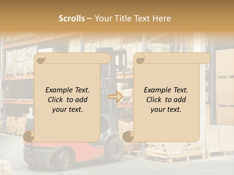 Rack Arrangement Worker Store PowerPoint Template