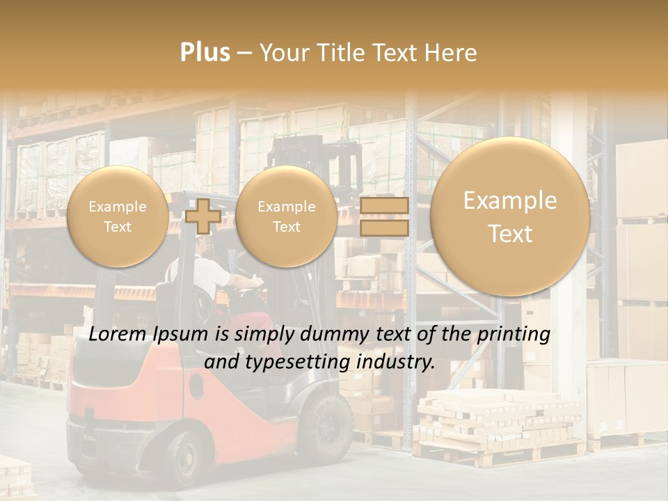 Rack Arrangement Worker Store PowerPoint Template
