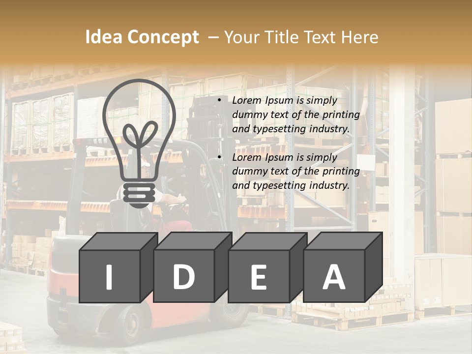 Rack Arrangement Worker Store PowerPoint Template