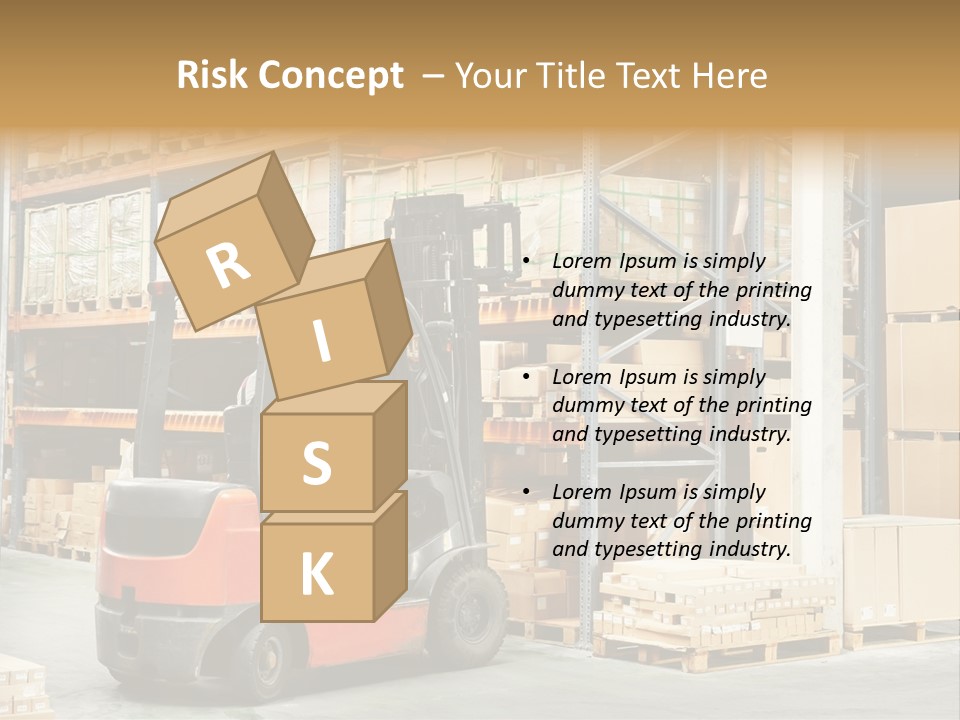 Rack Arrangement Worker Store PowerPoint Template