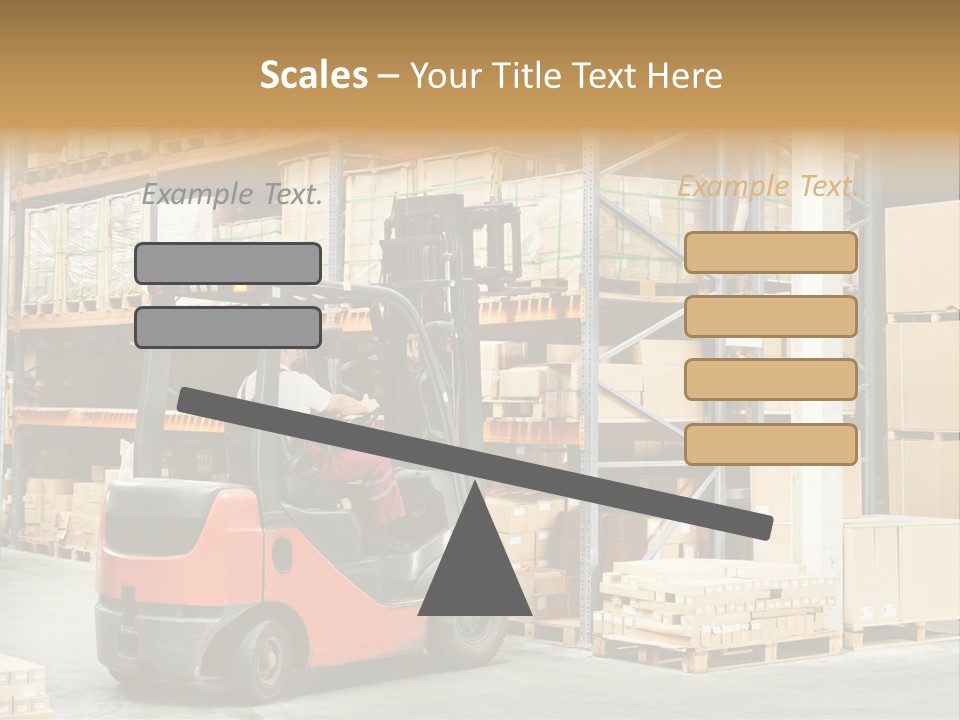 Rack Arrangement Worker Store PowerPoint Template