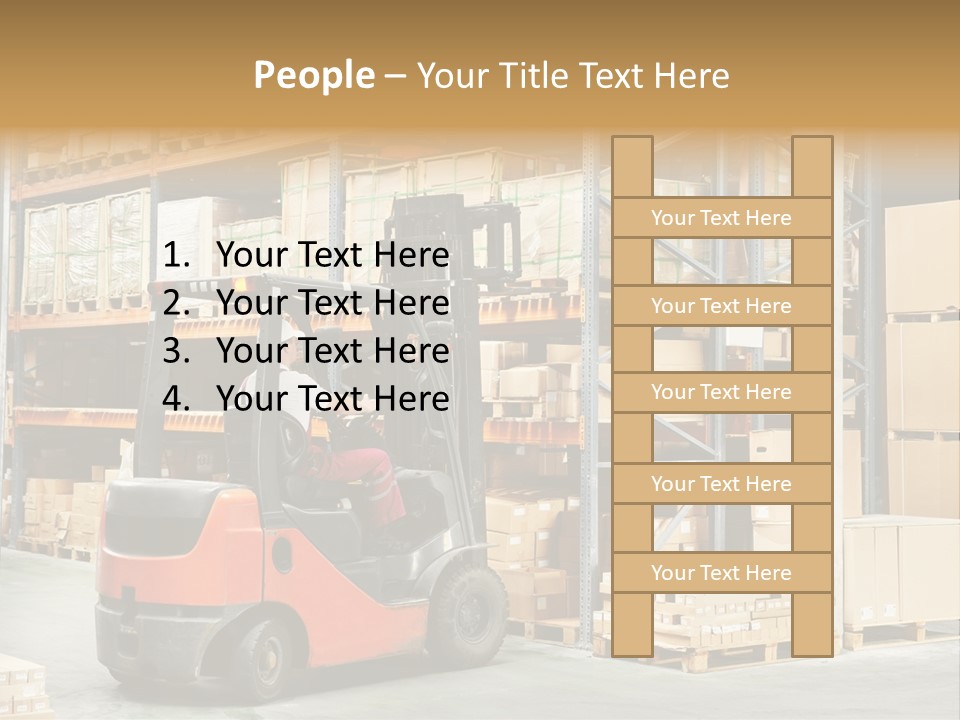 Rack Arrangement Worker Store PowerPoint Template