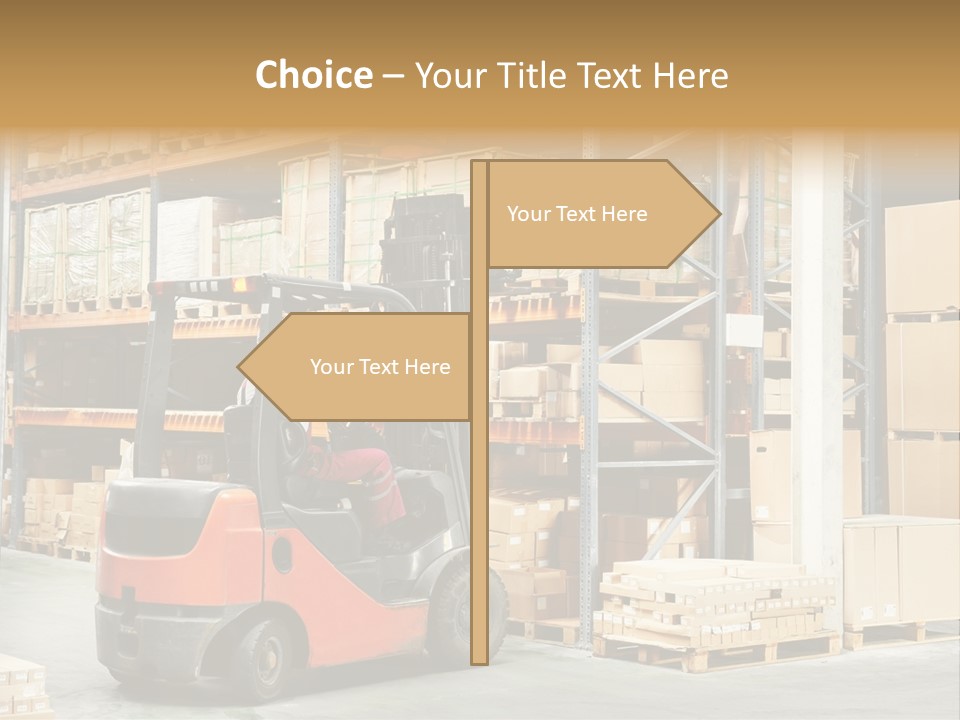 Rack Arrangement Worker Store PowerPoint Template
