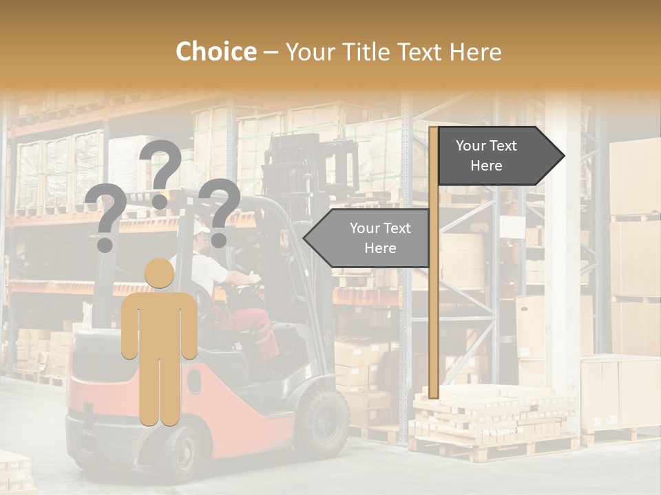 Rack Arrangement Worker Store PowerPoint Template