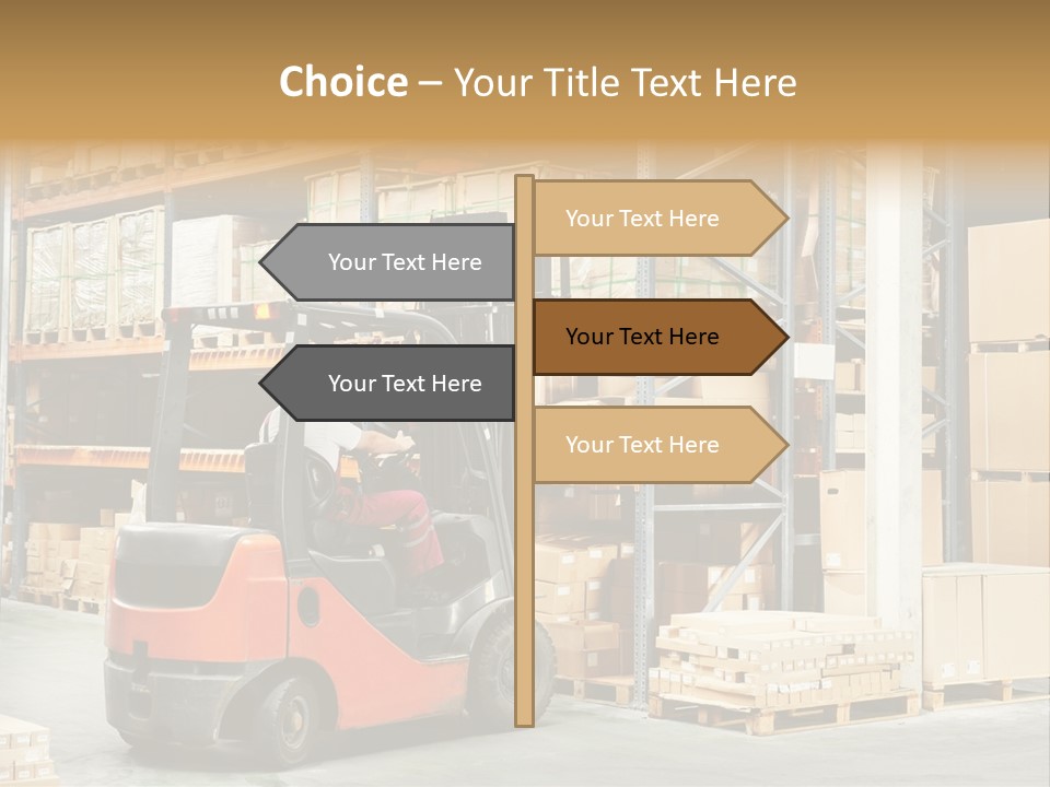 Rack Arrangement Worker Store PowerPoint Template