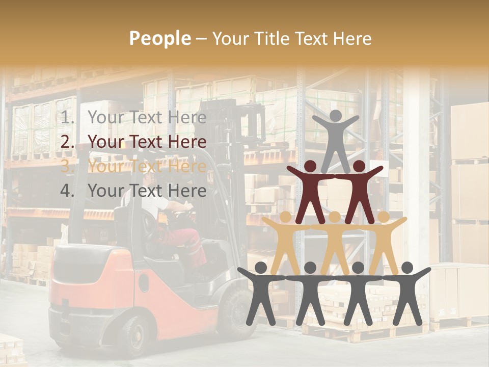 Rack Arrangement Worker Store PowerPoint Template