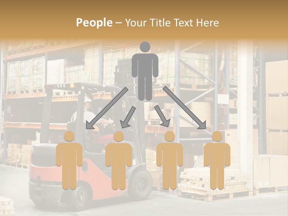 Rack Arrangement Worker Store PowerPoint Template