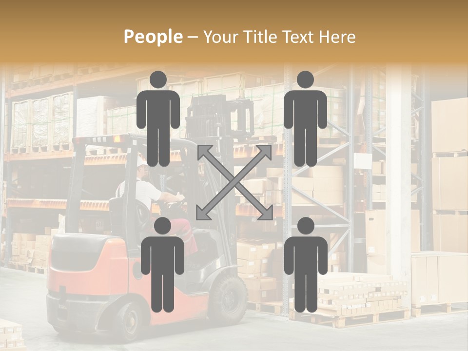 Rack Arrangement Worker Store PowerPoint Template