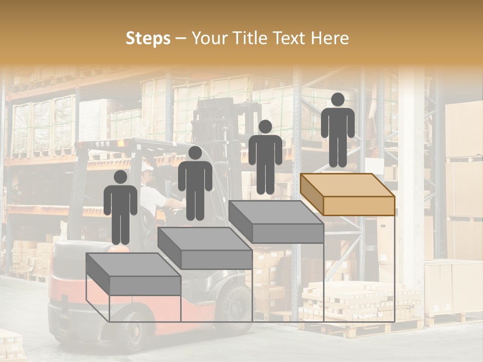 Rack Arrangement Worker Store PowerPoint Template