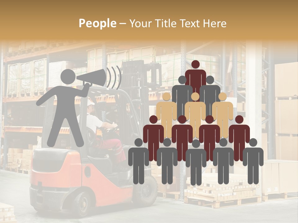 Rack Arrangement Worker Store PowerPoint Template