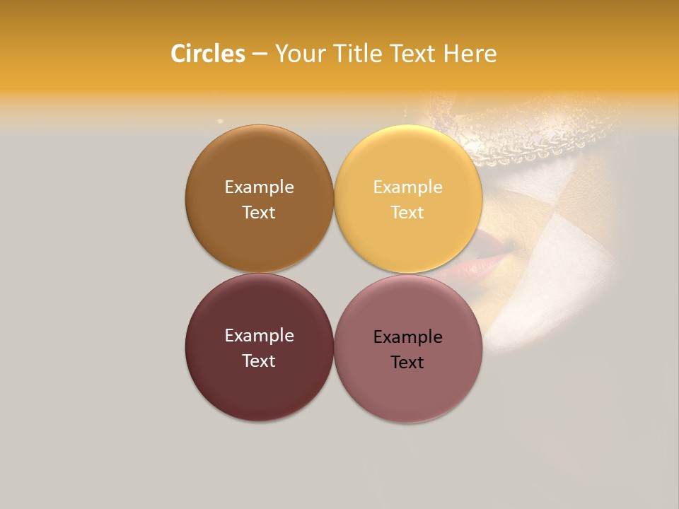 Mysterious Mouth Close Up PowerPoint Template