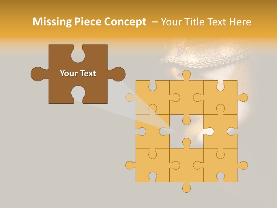 Mysterious Mouth Close Up PowerPoint Template