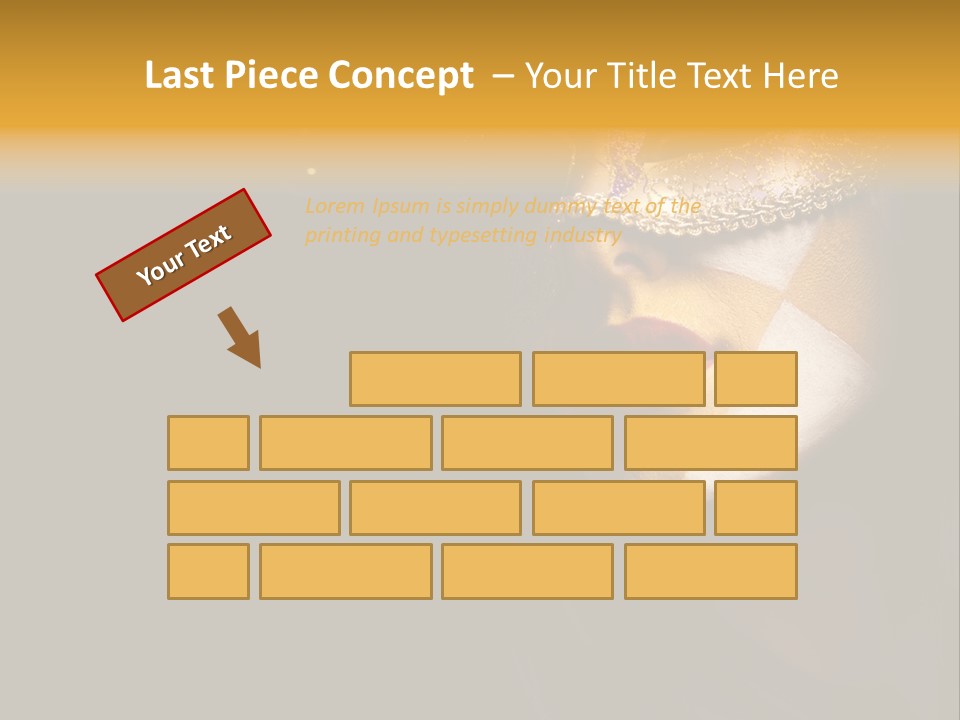 Mysterious Mouth Close Up PowerPoint Template