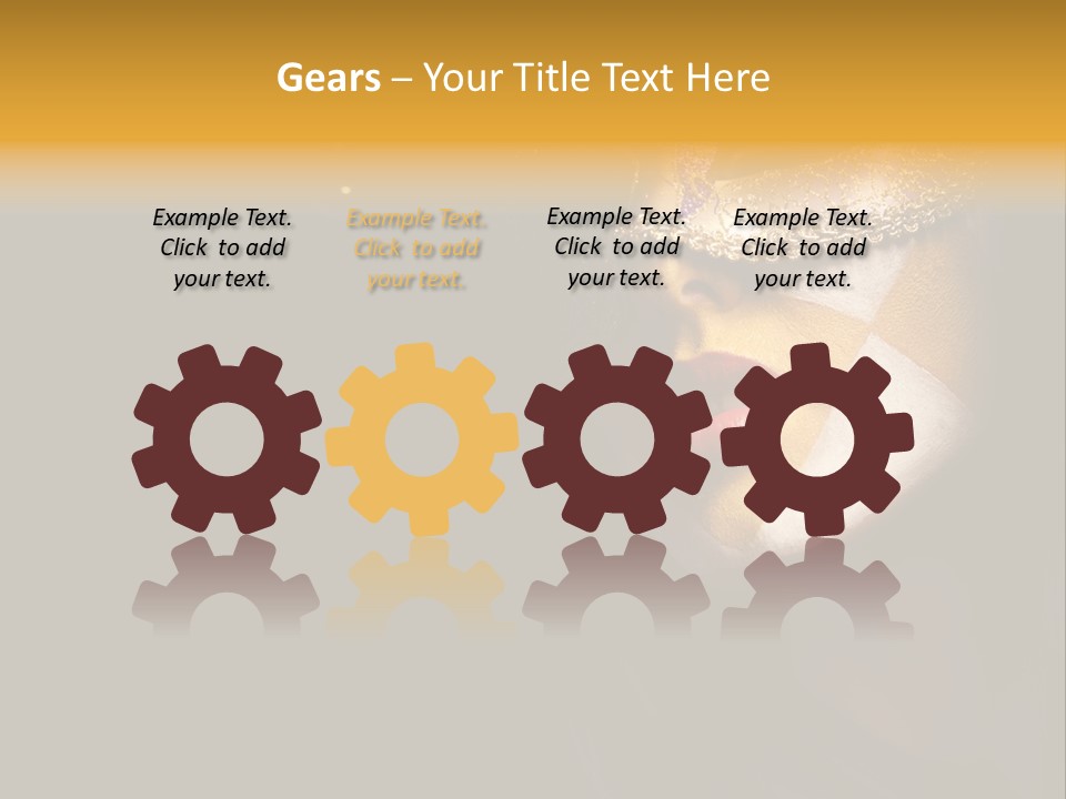 Mysterious Mouth Close Up PowerPoint Template