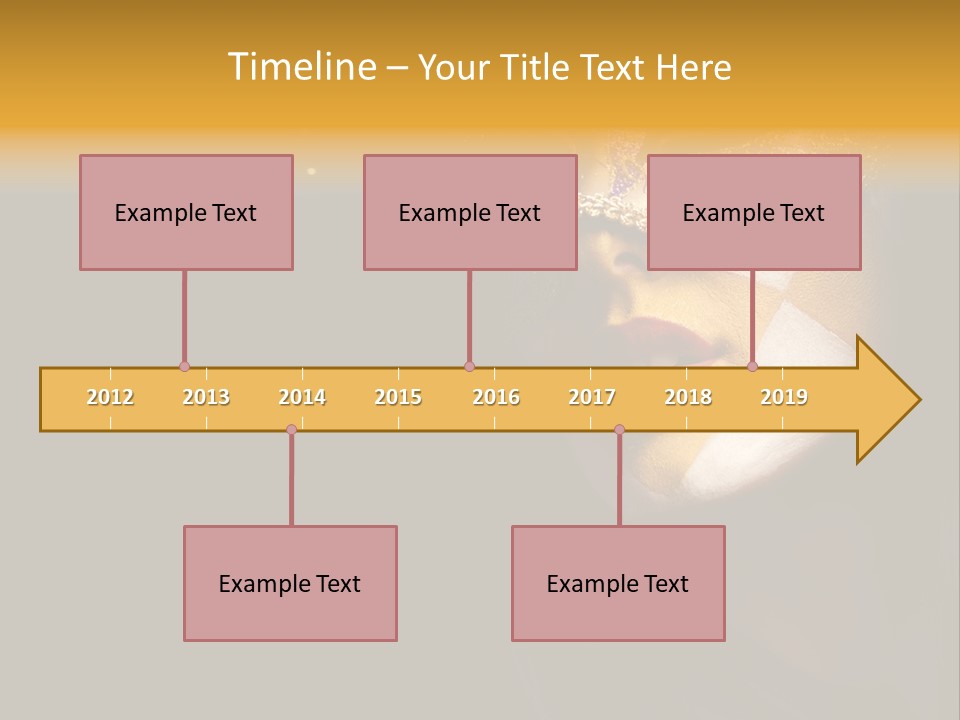 Mysterious Mouth Close Up PowerPoint Template