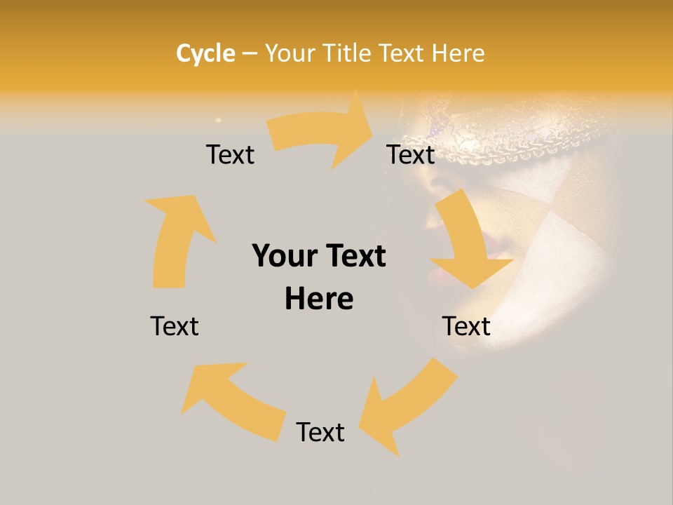 Mysterious Mouth Close Up PowerPoint Template