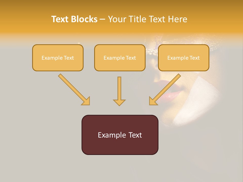 Mysterious Mouth Close Up PowerPoint Template