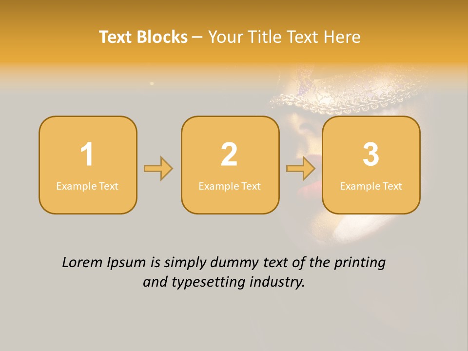 Mysterious Mouth Close Up PowerPoint Template