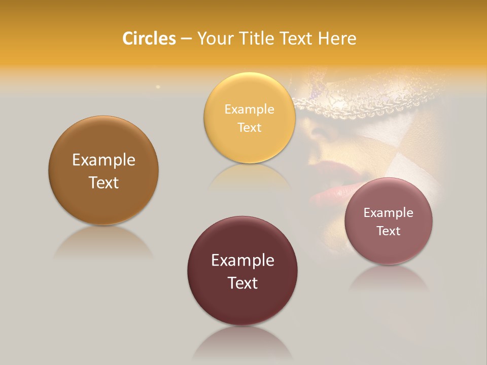 Mysterious Mouth Close Up PowerPoint Template