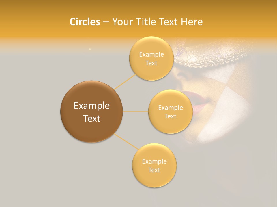 Mysterious Mouth Close Up PowerPoint Template