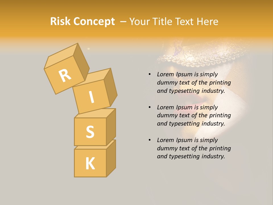 Mysterious Mouth Close Up PowerPoint Template