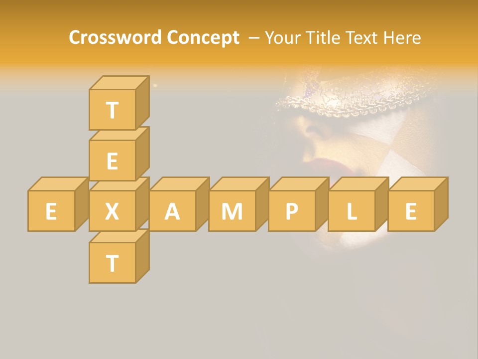 Mysterious Mouth Close Up PowerPoint Template