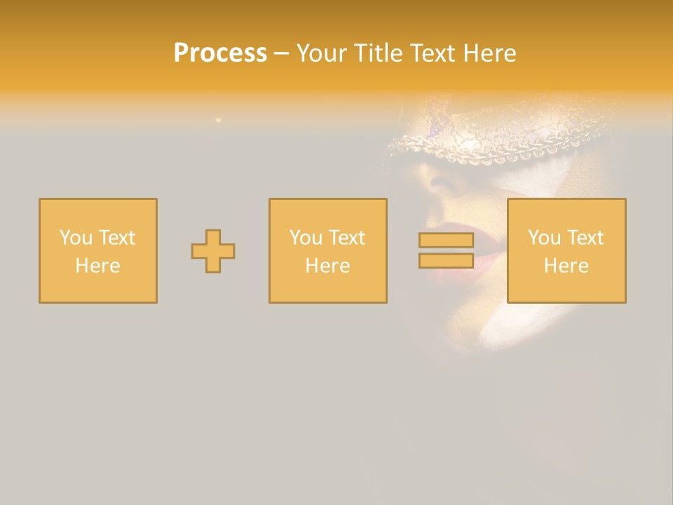 Mysterious Mouth Close Up PowerPoint Template
