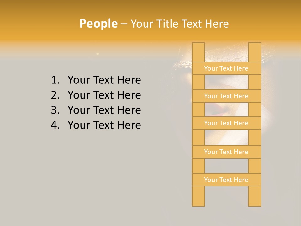 Mysterious Mouth Close Up PowerPoint Template