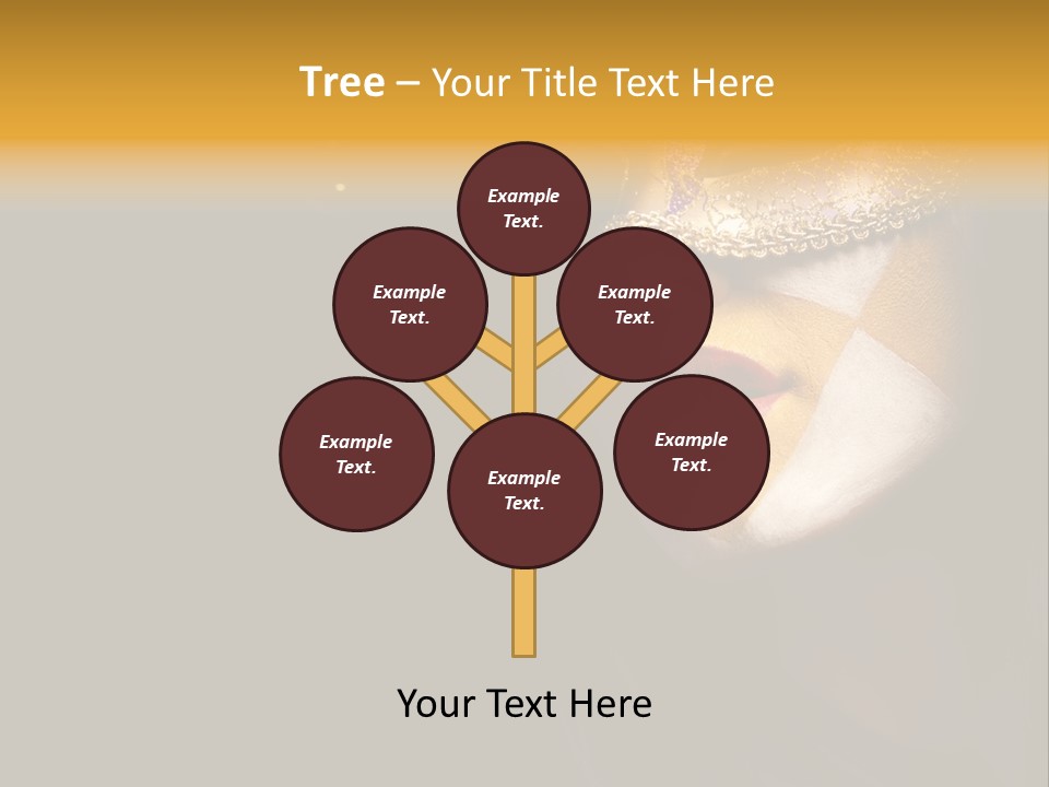 Mysterious Mouth Close Up PowerPoint Template