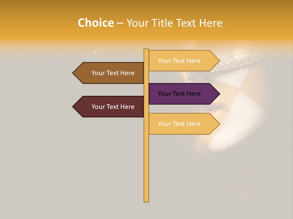 Mysterious Mouth Close Up PowerPoint Template