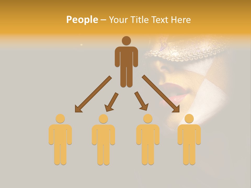 Mysterious Mouth Close Up PowerPoint Template