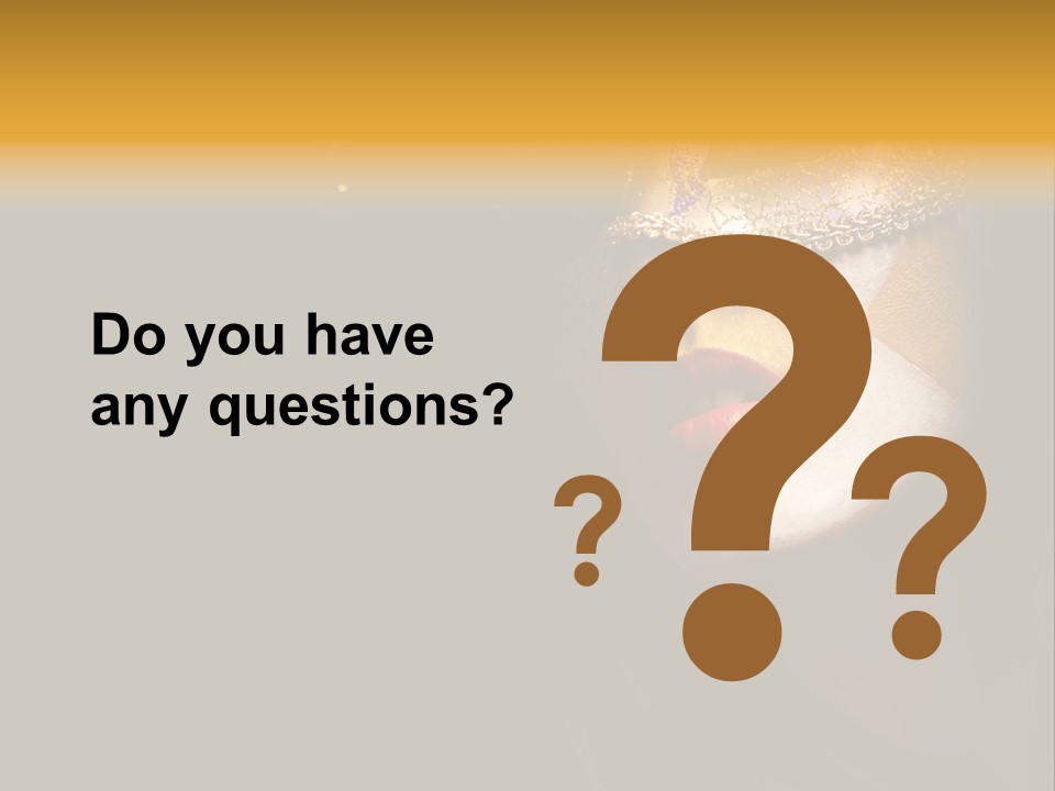 Mysterious Mouth Close Up PowerPoint Template