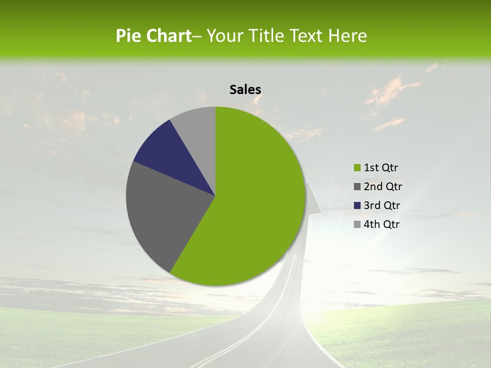 Lane Direction Progress PowerPoint Template