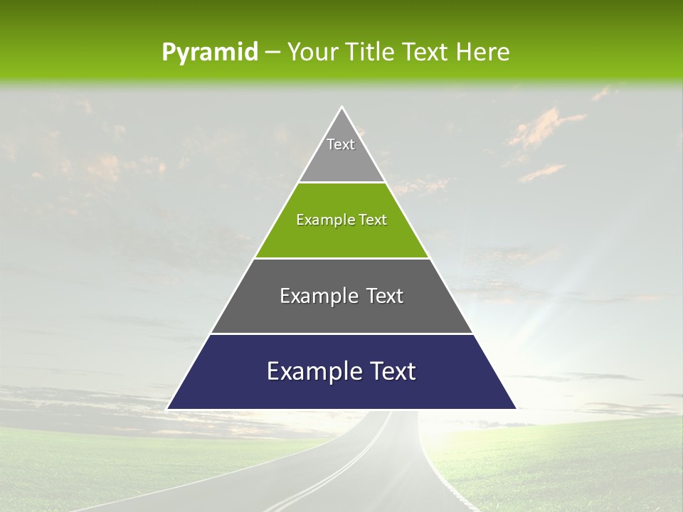Lane Direction Progress PowerPoint Template
