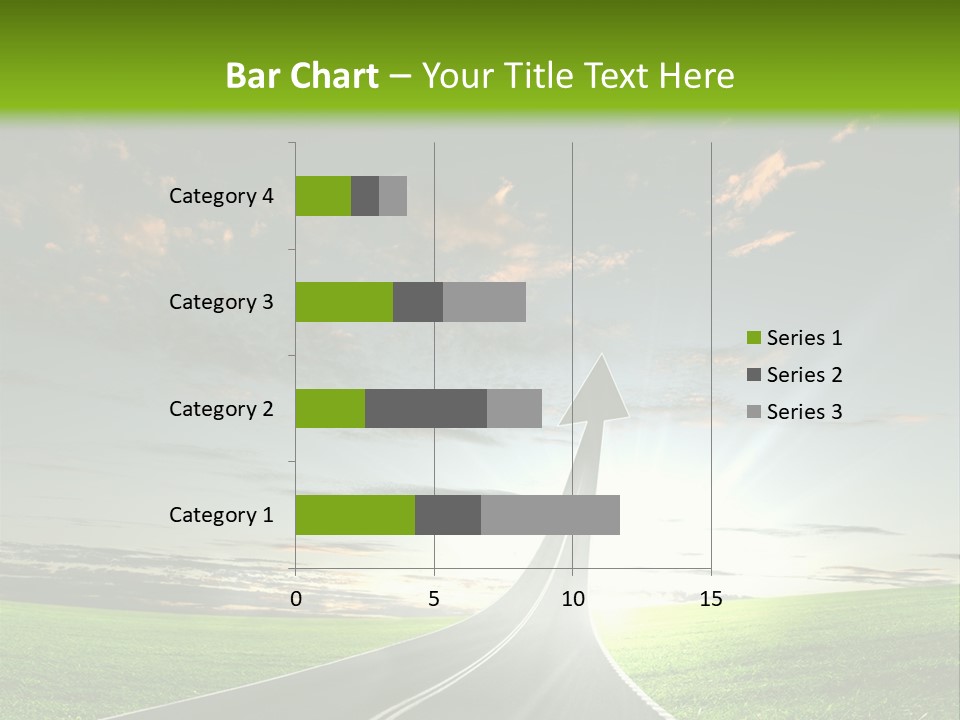 Lane Direction Progress PowerPoint Template