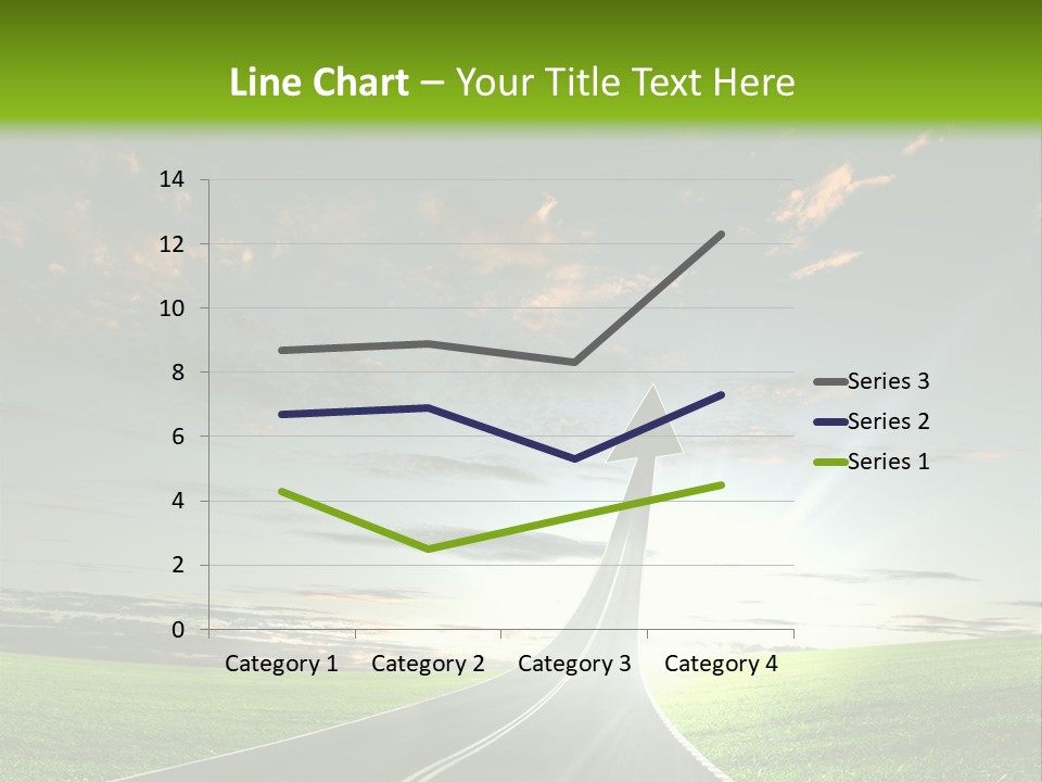 Lane Direction Progress PowerPoint Template