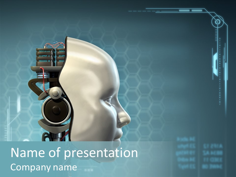 Metal Future Nose PowerPoint Template