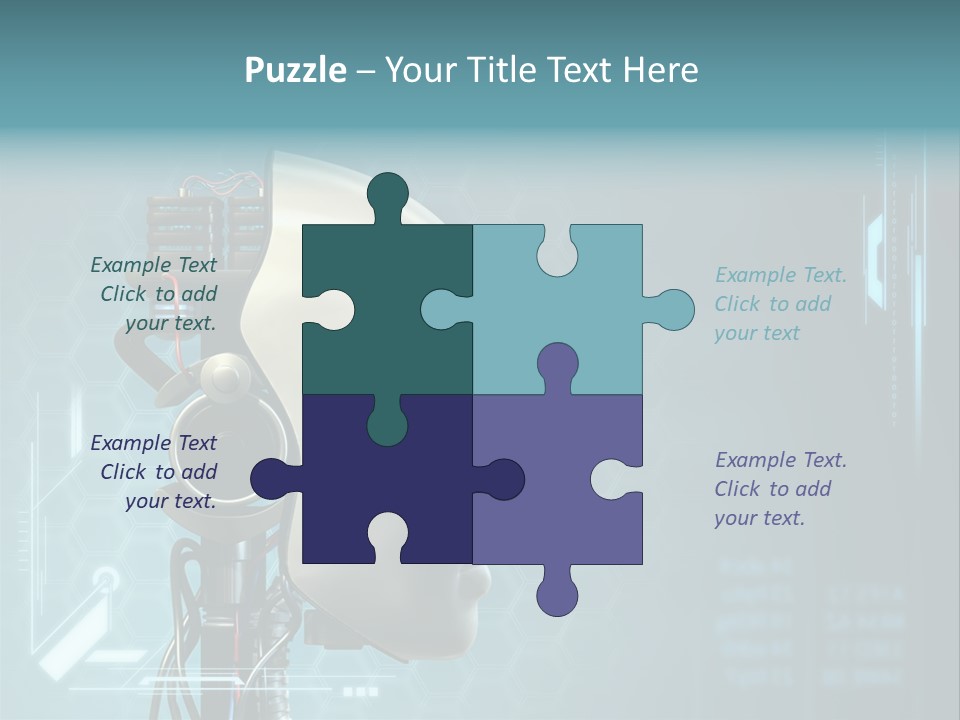 Metal Future Nose PowerPoint Template