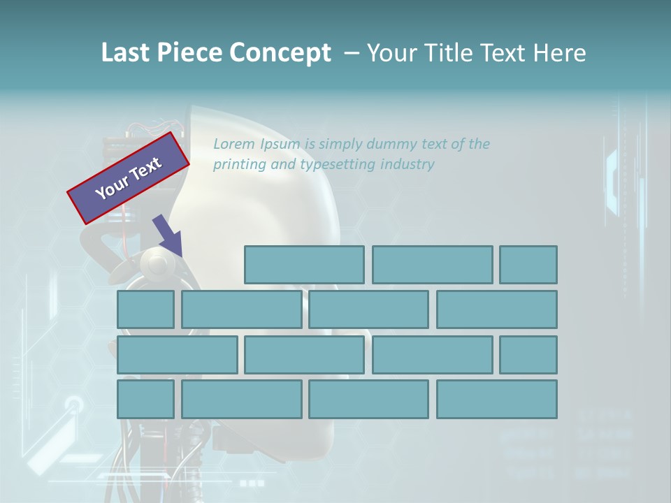 Metal Future Nose PowerPoint Template