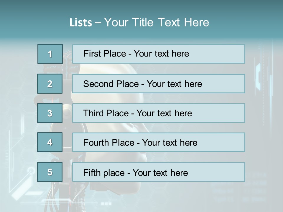 Metal Future Nose PowerPoint Template
