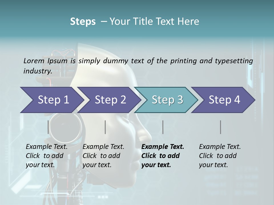Metal Future Nose PowerPoint Template