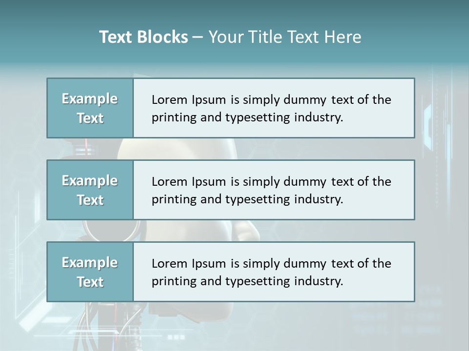 Metal Future Nose PowerPoint Template