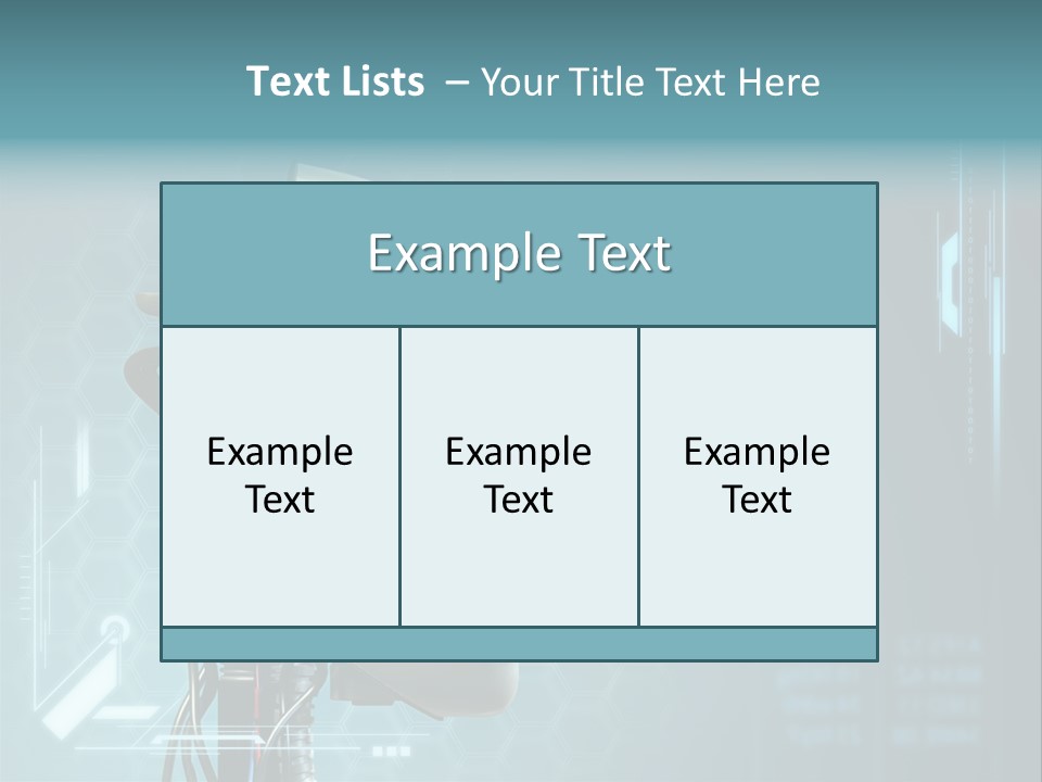 Metal Future Nose PowerPoint Template