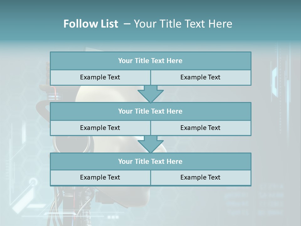 Metal Future Nose PowerPoint Template