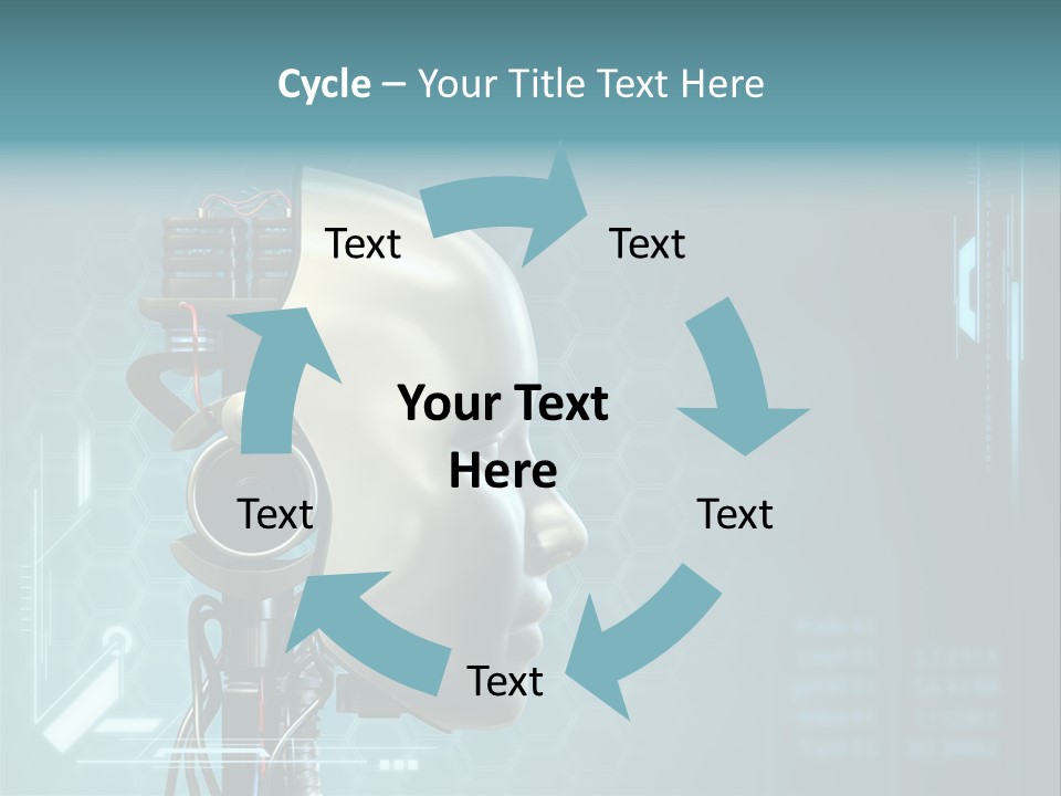 Metal Future Nose PowerPoint Template