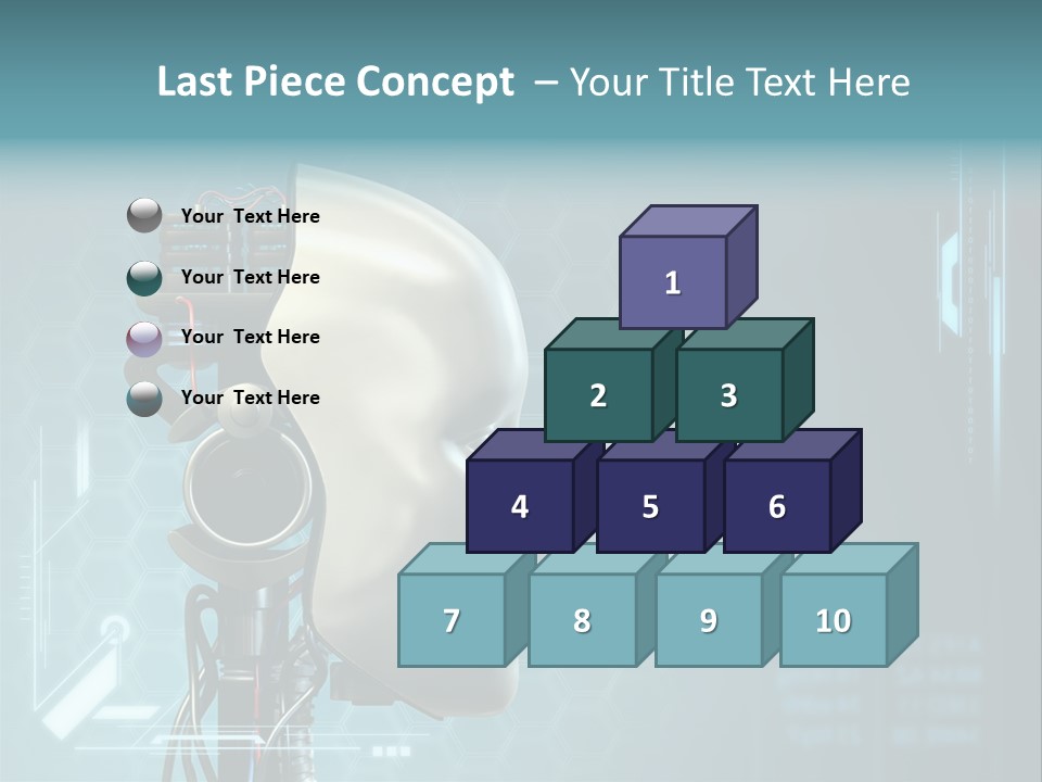 Metal Future Nose PowerPoint Template