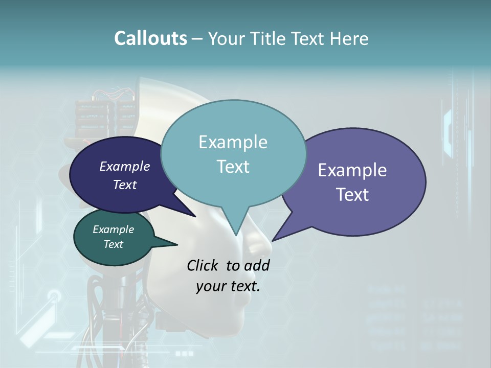 Metal Future Nose PowerPoint Template