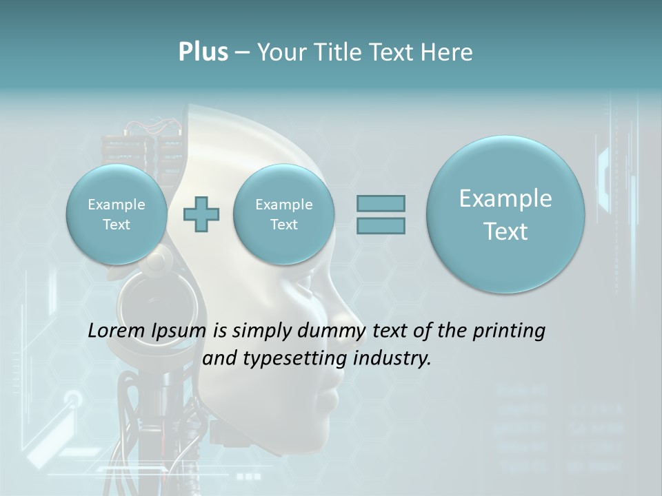 Metal Future Nose PowerPoint Template