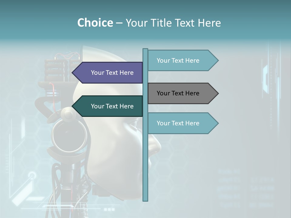 Metal Future Nose PowerPoint Template